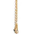 Gargantilla Bismarck De Oro 14K Con Diamantes y Zafiros