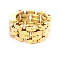 Anillo Panther De Dos Oros 18K Con 12 Diamantes