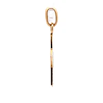 Colgante Estrella De David Tallada De Oro 18K Con 6 Diamantes