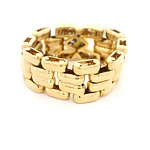 Anillo Panther De Dos Oros 18K Con 12 Diamantes