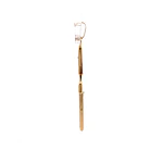 Colgante Cruz Tallada De Oro 18K Con 6 Diamantes