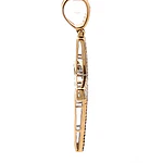 Colgante Cruz De Oro 14K Con 182 Diamantes Naturales