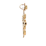 Colgante Cruz De Oro 18K Con 7 Esmeraldas Naturales