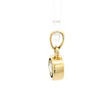 Colgante Circular Calado De Oro 18K Con Diamante Natural
