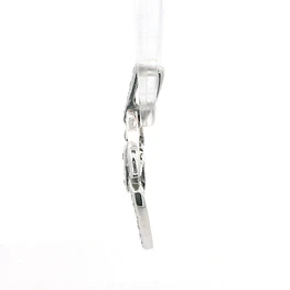 Colgante Articulado Calado De Oro Blanco 18K Con 45 Diamantes