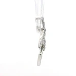 Colgante Articulado Calado De Oro Blanco 18K Con 45 Diamantes
