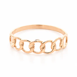 Anillo Calado Entrelazado de Oro Amarillo 18K