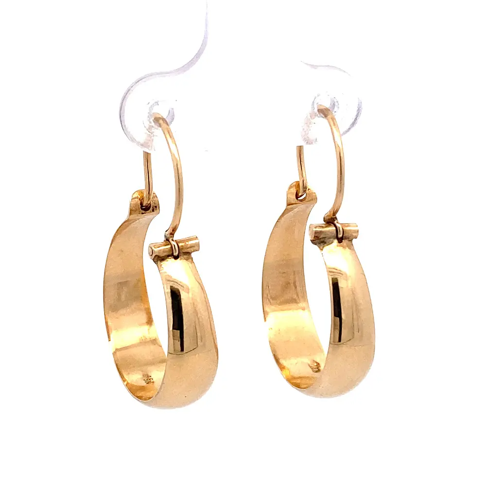 Aros De Oro Rosado 18K Bote