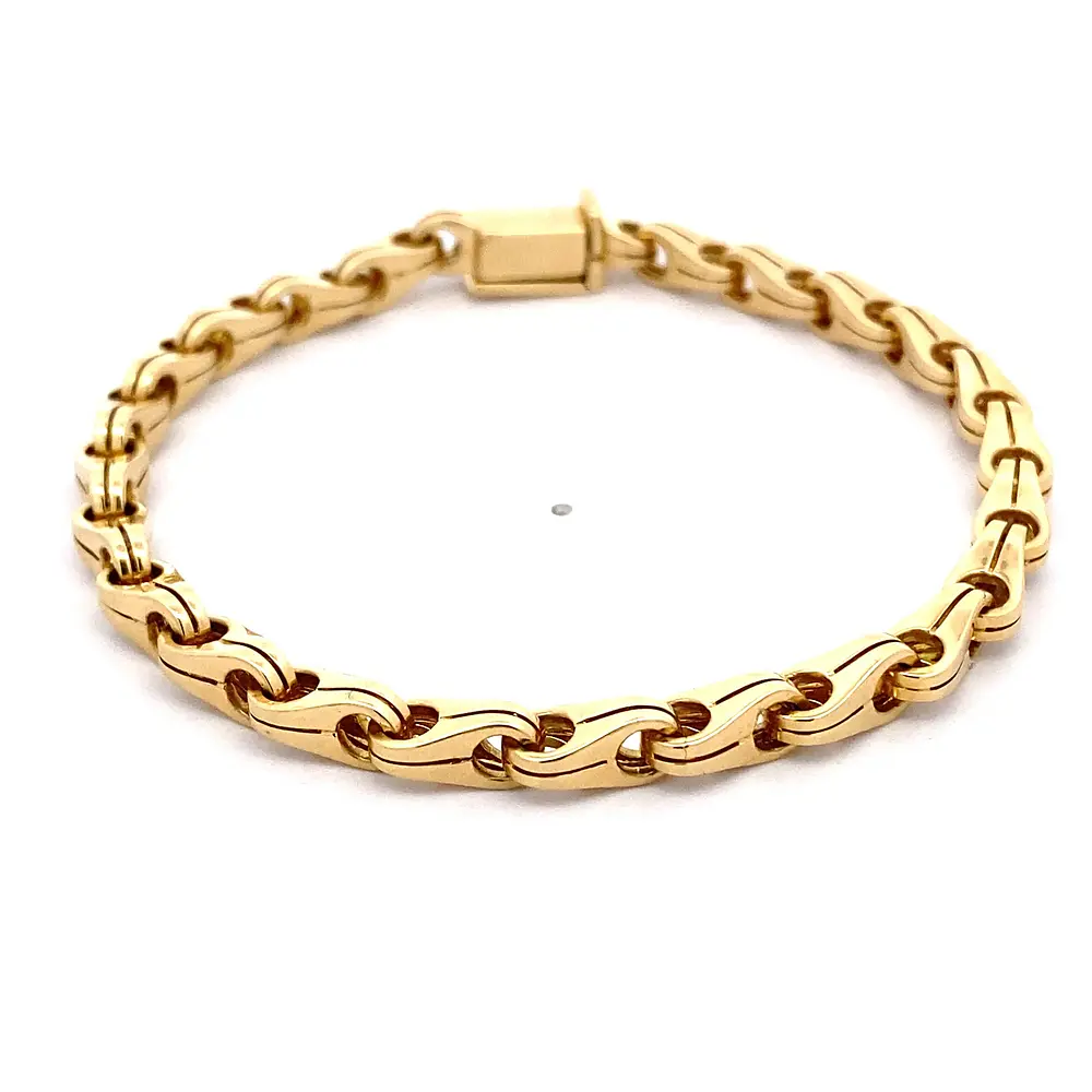 Pulsera De Oro Amarillo 18K Tipo Rache 