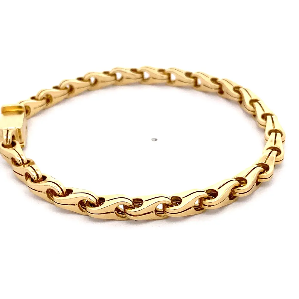 Pulsera De Oro Amarillo 18K Tipo Rache 