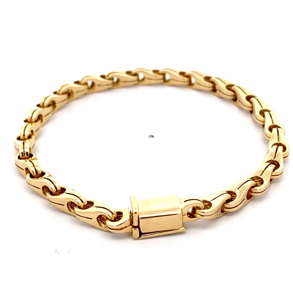 Pulsera De Oro Amarillo 18K Tipo Rache 