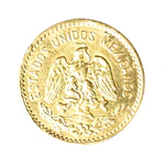 Moneda De Oro 5 Pesos Mexicanos Hidalgo México 1955