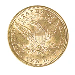 Moneda De Oro 10 Dólares Liberty Head Estados Unidos 1895