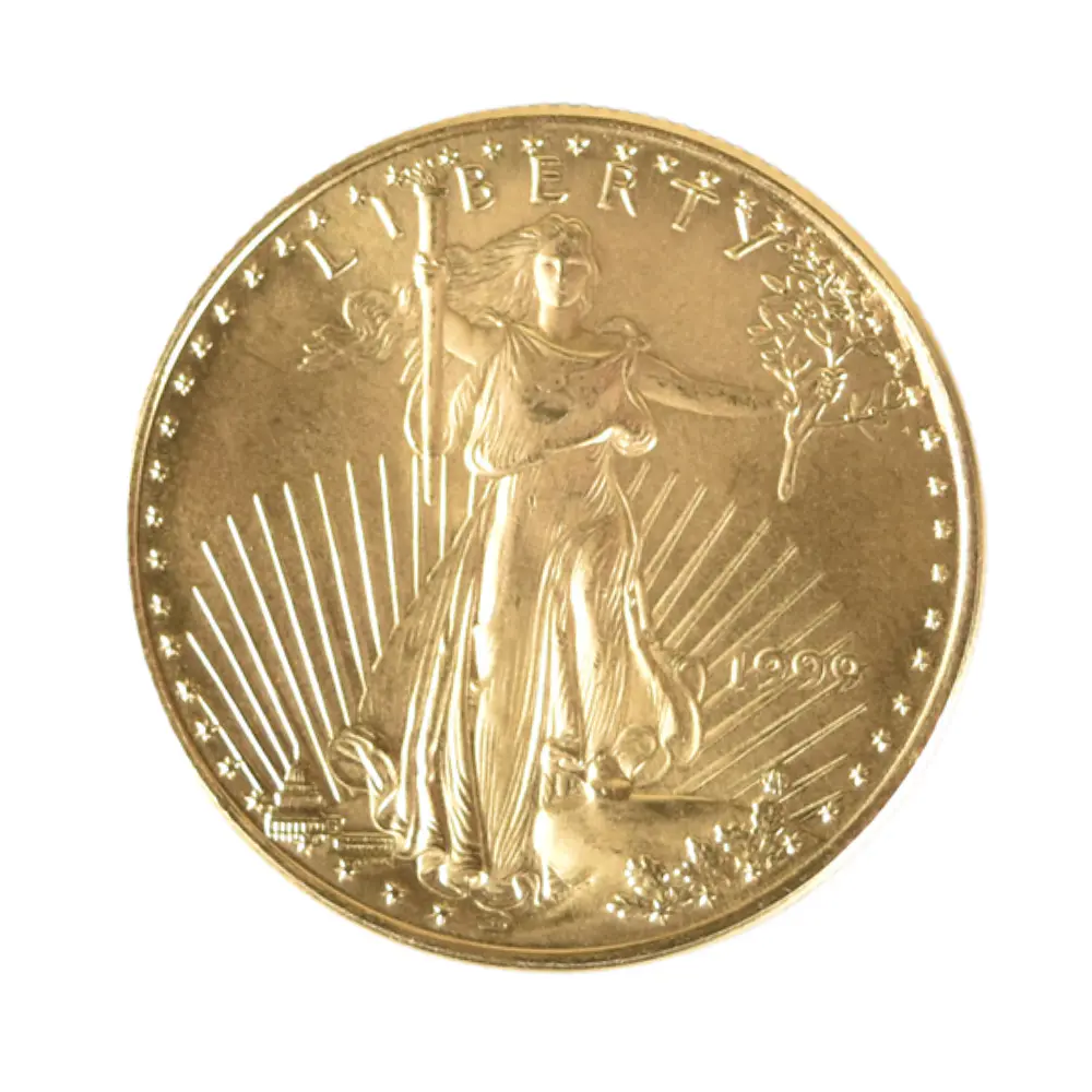 Moneda De Oro American Eagle 25 Dólares 1/2 Onza Estados Unidos 1999