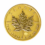 Moneda De Oro Maple Leaf 50 Dólares Canadá 2014 – 1 Onza
