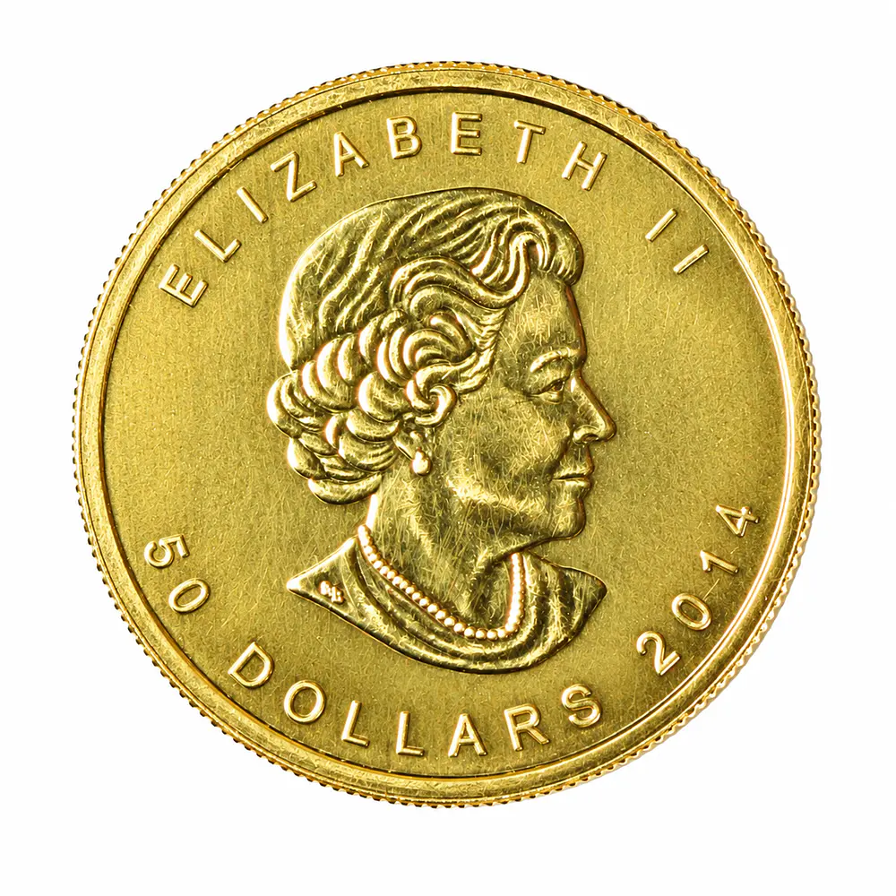 Moneda De Oro Maple Leaf 50 Dólares Canadá 2014 – 1 Onza