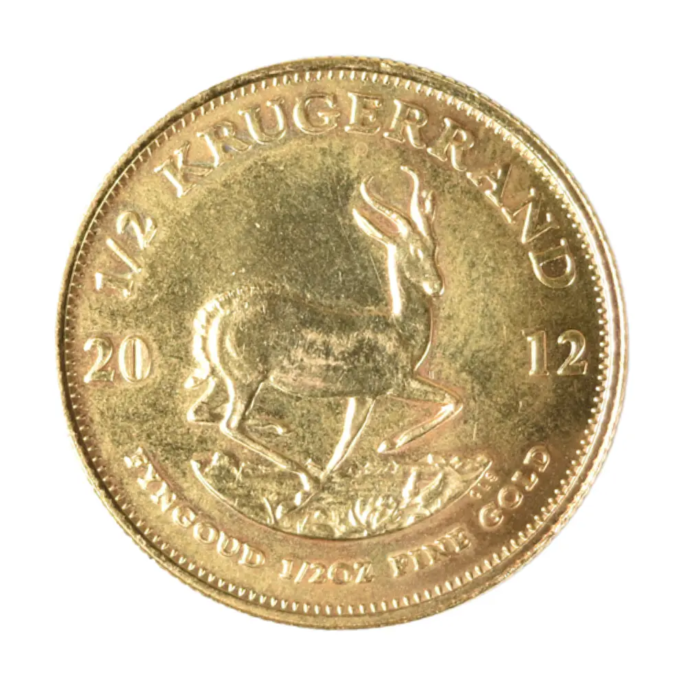 Moneda De Oro Krugerrand 1/2 Onza Sudáfrica 2012