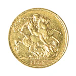 Moneda De Oro 1 Soberano Reina Victoria Reino Unido 1887
