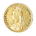 Moneda De Oro 1 Soberano Reina Victoria Reino Unido 1887