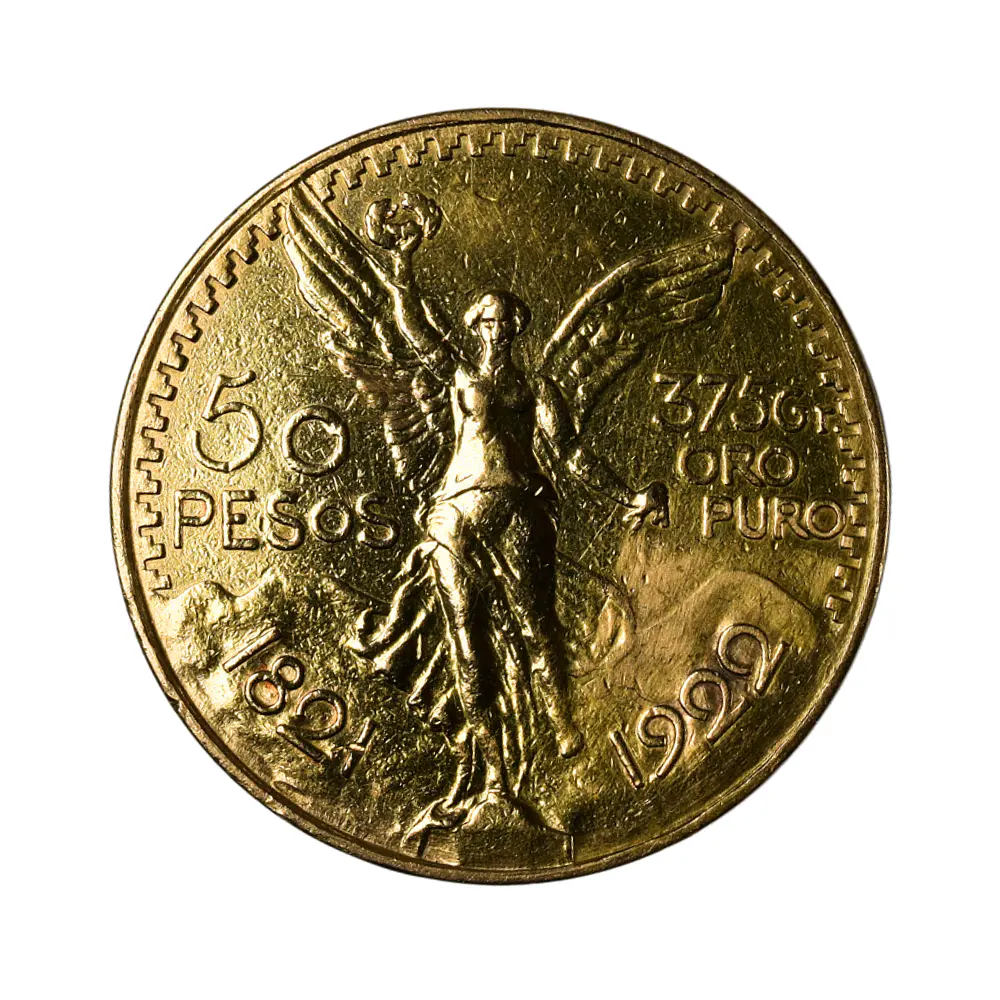 Moneda de Oro 50 Pesos Centenario México 1922