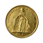 Moneda de Oro 10 Pesos Chile 1859