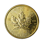 Moneda de Oro 50 Dollars Maple Leaf Carlos III Canadá 2024 – 24K