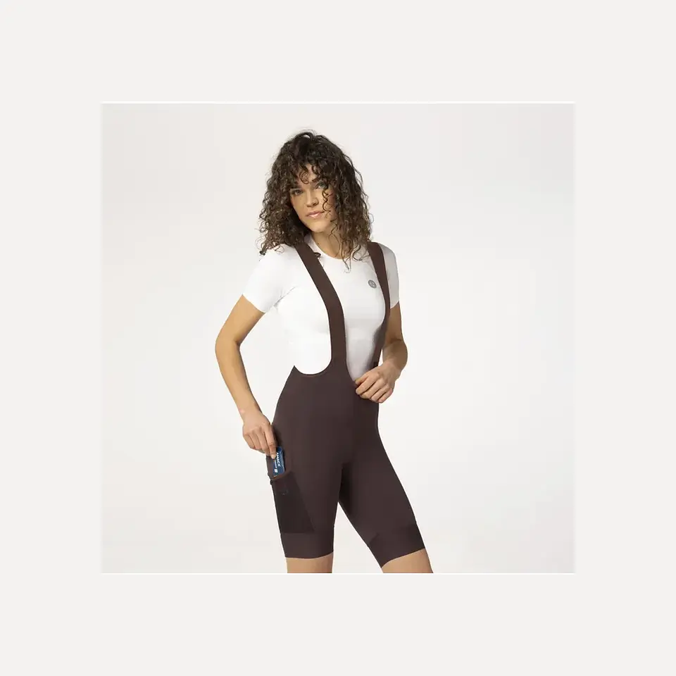 Calza Bibshort AGU Gravel Venture Mujer - Rose Brown 1