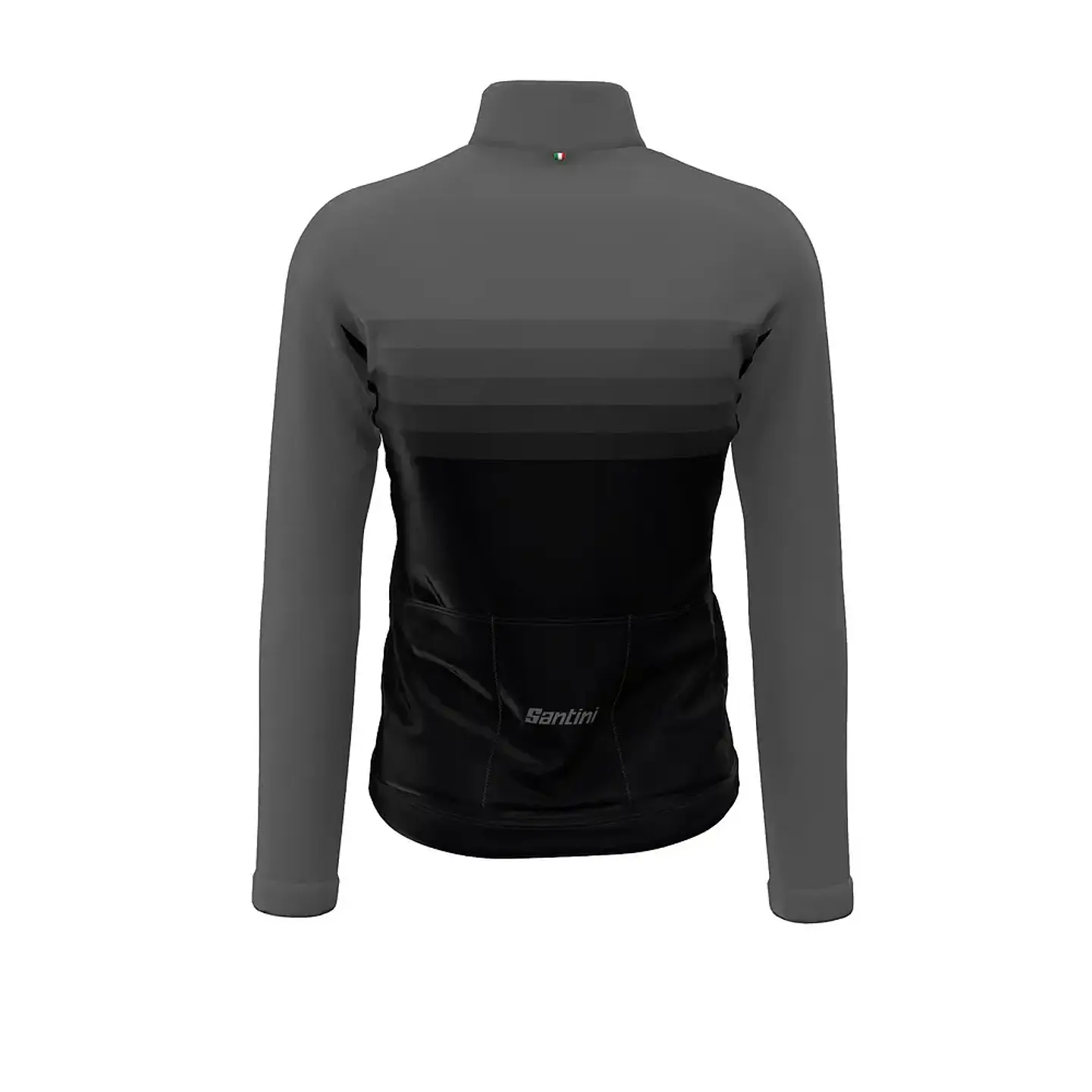 Maillot Manga Larga Santini UCI Hombre - Black 2