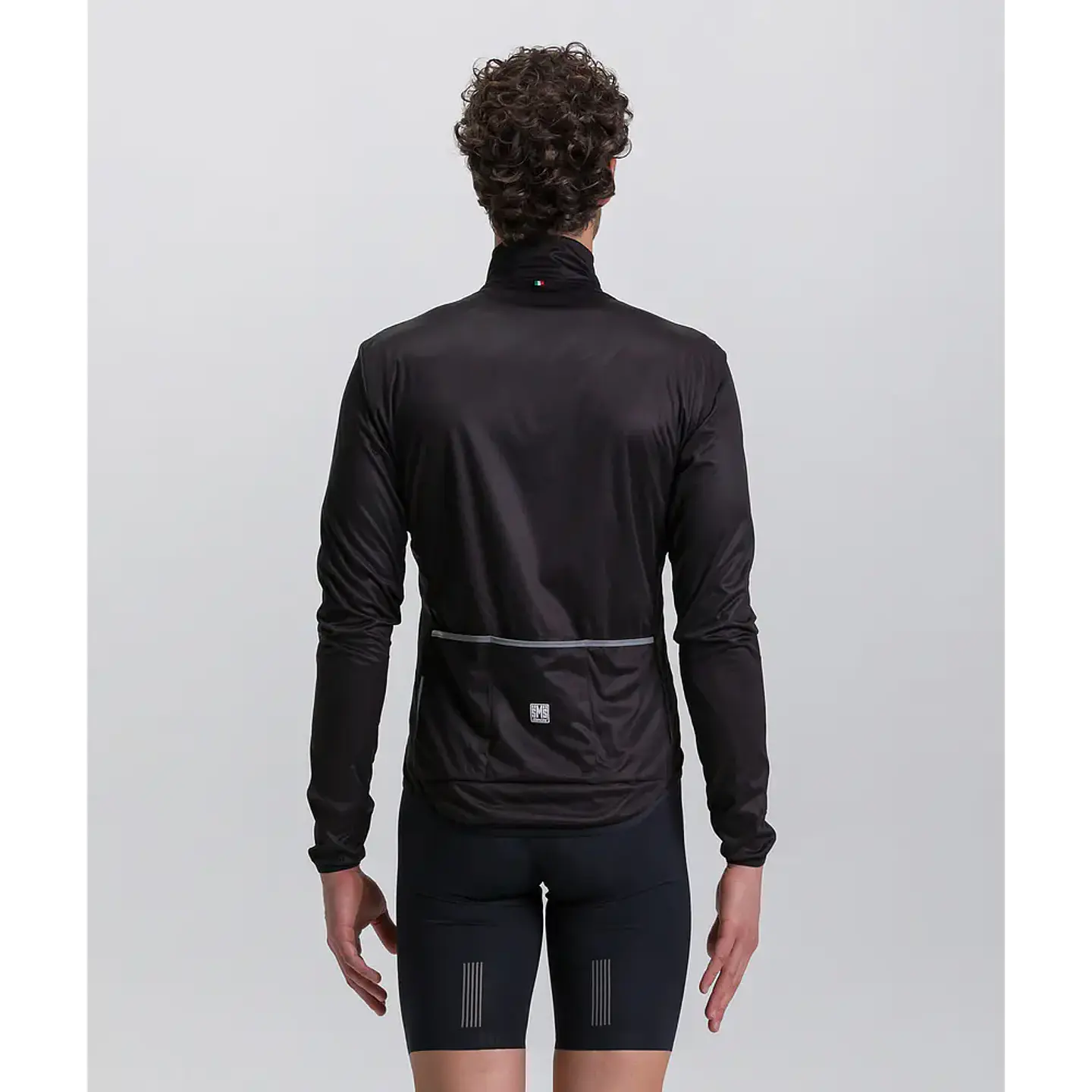 Cortaviento Santini Nebula Manga Larga Hombre - Black 2