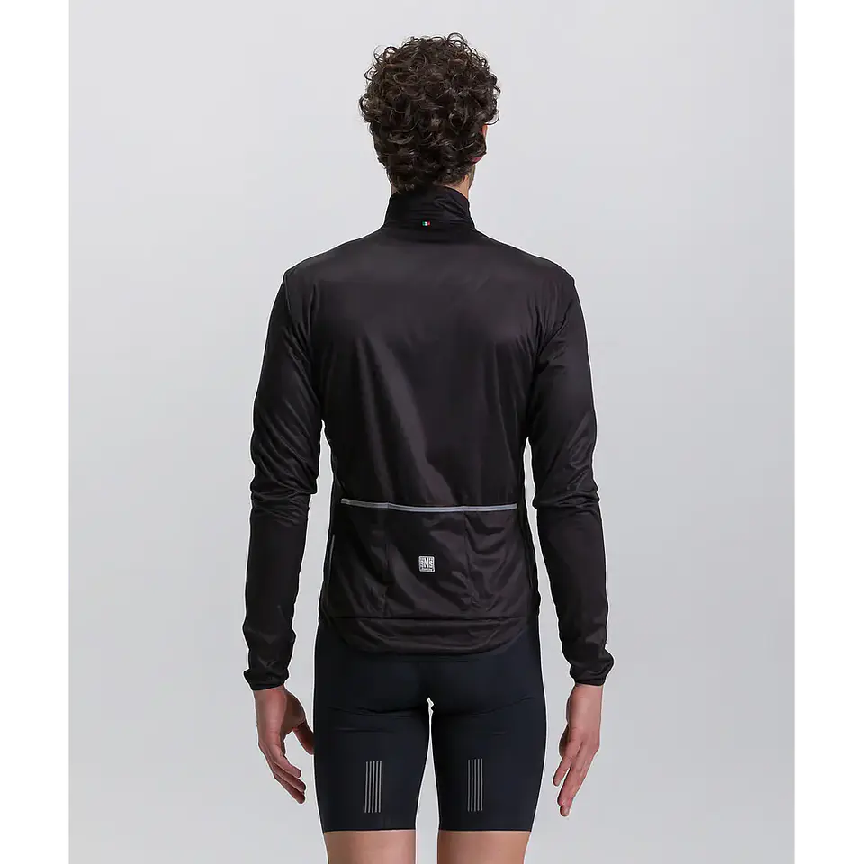 Cortaviento Santini Nebula Manga Larga Hombre - Black 2