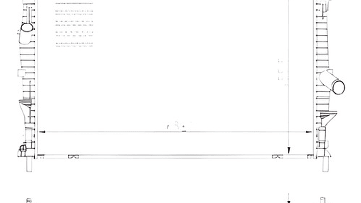 Radiador Ford Transit 2.0d 2.2d 3