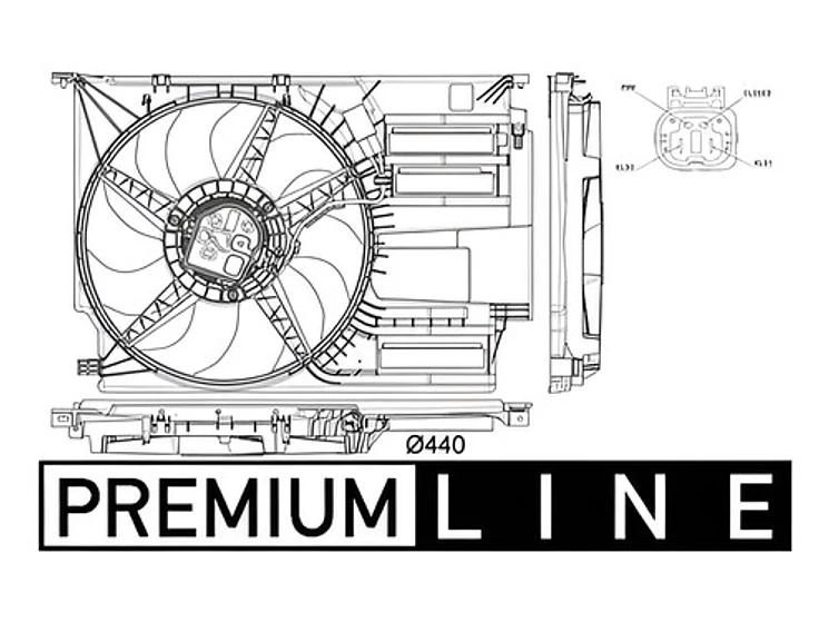 Electroventilador Mini Countryman - Clubman - BMW X1 - X2 - Series 2 3