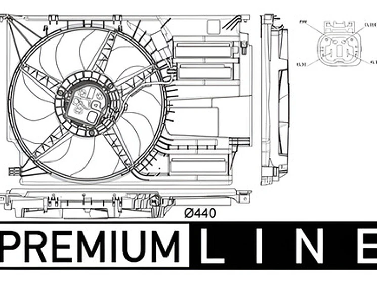 Electroventilador Mini Countryman - Clubman - BMW X1 - X2 - Series 2 3