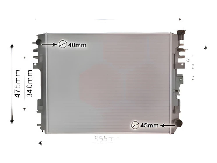 Radiador De Agua Dodge Ram 1500 - Dodge Ram 2500 3