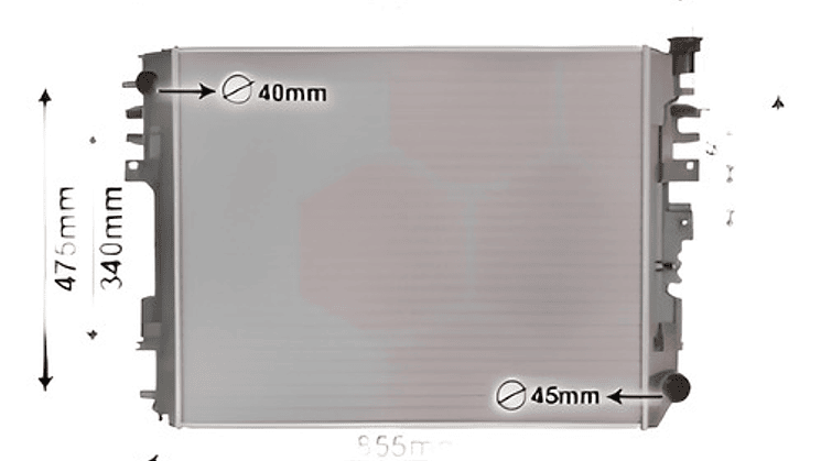 Radiador De Agua Dodge Ram 1500 - Dodge Ram 2500 3