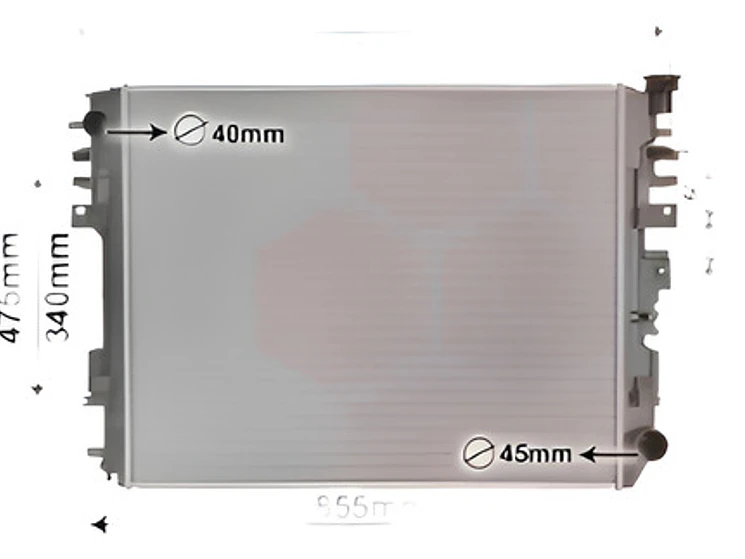 Radiador De Agua Dodge Ram 1500 - Dodge Ram 2500 3