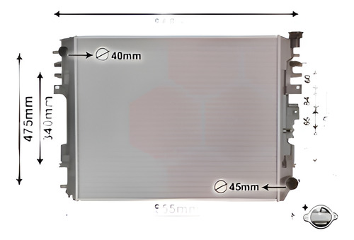 Radiador Dodge Ram 1500 Dj Ds 4.7 5.7 3