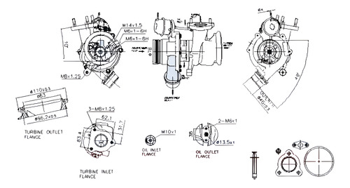 Turbo Volvo S60 Ii D2 D3 D4 2.0 Diesel 2015 - 2019 5