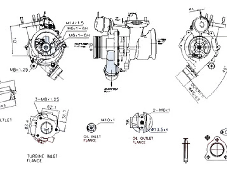 Turbo Volvo S60 Ii D2 D3 D4 2.0 Diesel 2015 - 2019 5