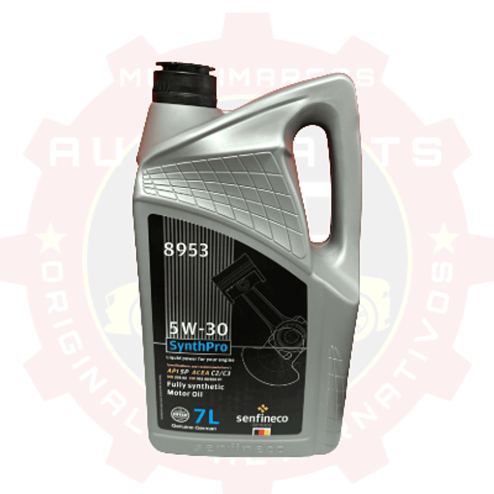 BIDON DE ACEITE DE 7 LITROS 5W-30 PARA DPF CUMPLE NORMA API SP Y NORMAS ACEA C2/C3 1