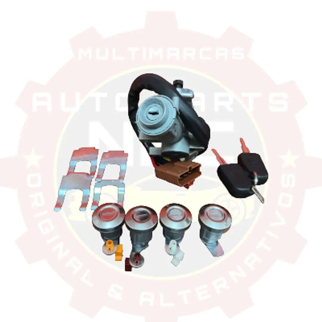 KIT CHAPA CONTACTO + CILINDROS PUERTAS ORIGINAL DFSK TRUCK  3