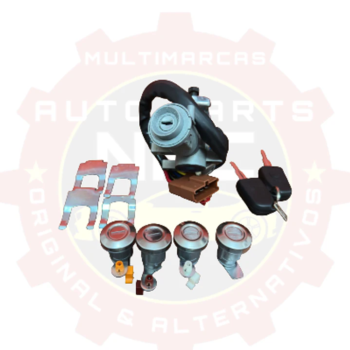 KIT CHAPA CONTACTO + CILINDROS PUERTAS ORIGINAL DFSK TRUCK  3