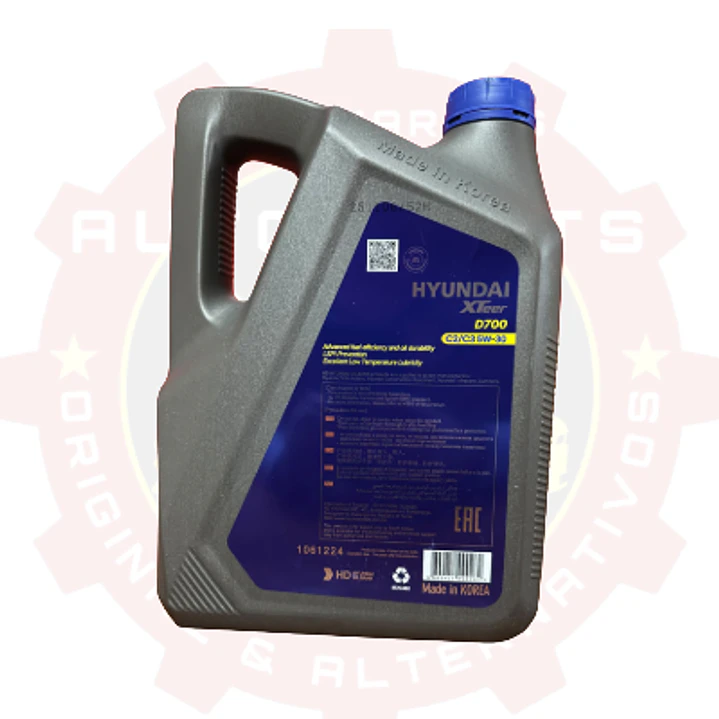ACEITE 5W30 HYUNDAI XTEER D700 SP C2/C3 DPF 6L 2