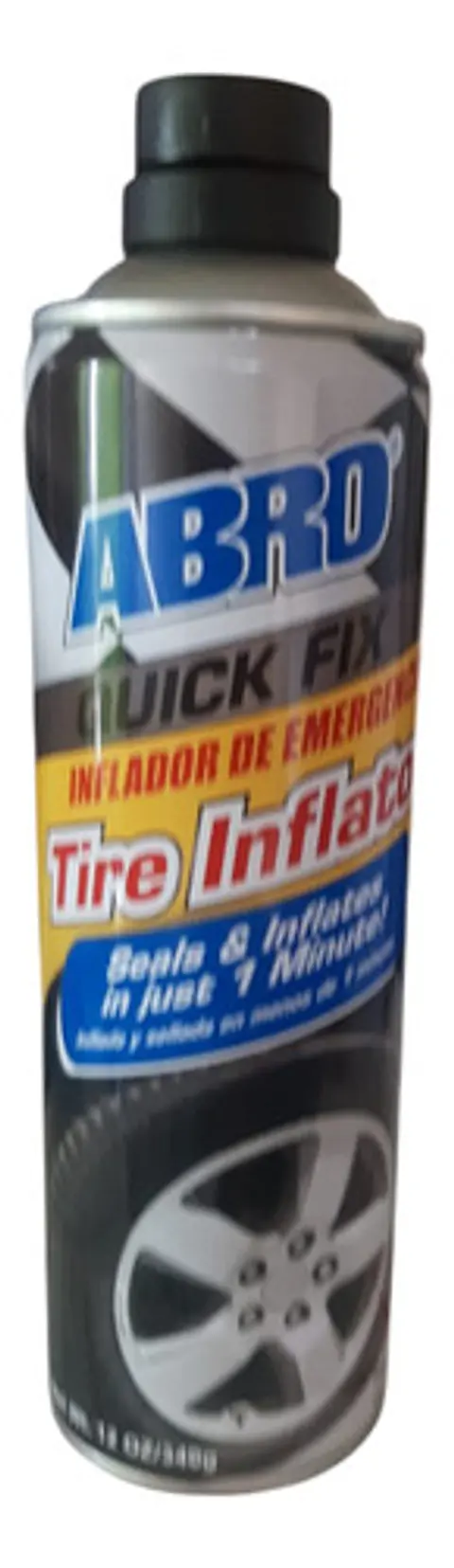 Inflador Y Sellador De Neumáticos Abro 340g Quick Fix