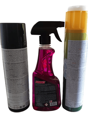 Limpiador De Llantas + Renovador De Neumaticos + Limp Tapiz