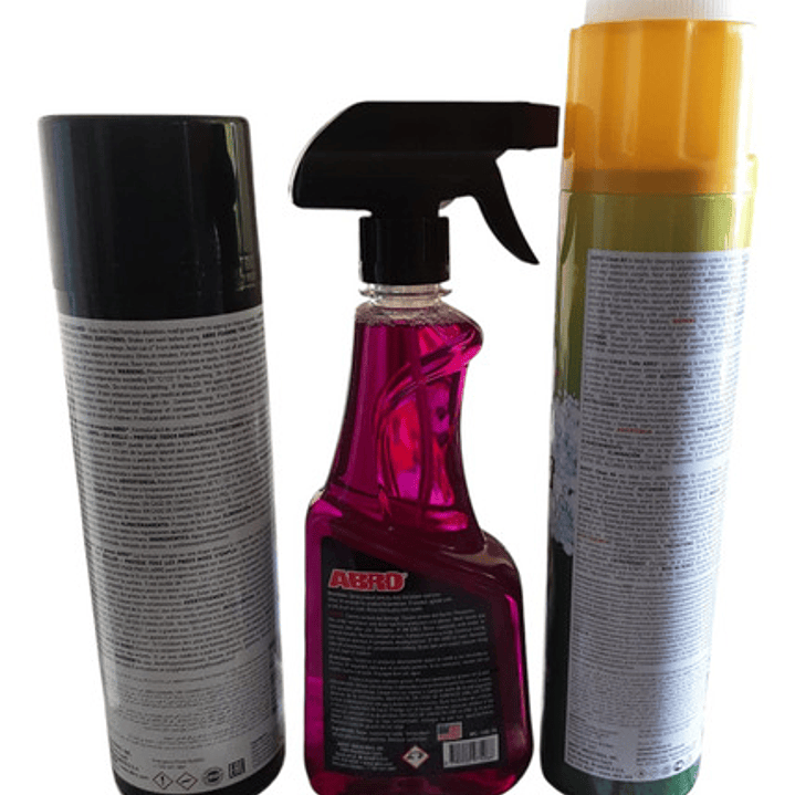 Limpiador De Llantas + Renovador De Neumaticos + Limp Tapiz 2