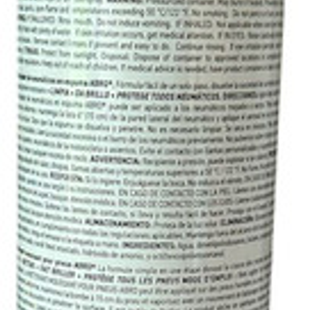 Espuma Limpiador Y Renovador De Neumatico Abro Americano 3