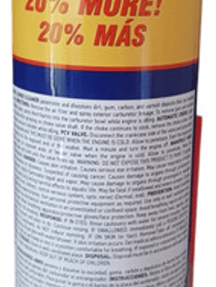 Limpia Carburador Abro 340g Americano Carb & Choke