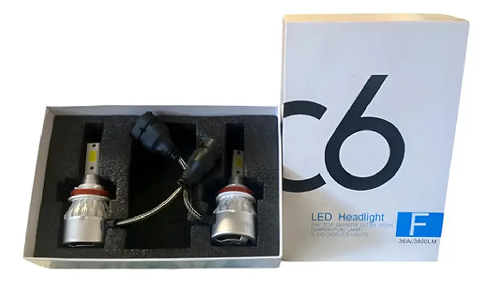 Kit Luces C6 H8 / H9 /h11 12v 30w 6000k Juego Led  1