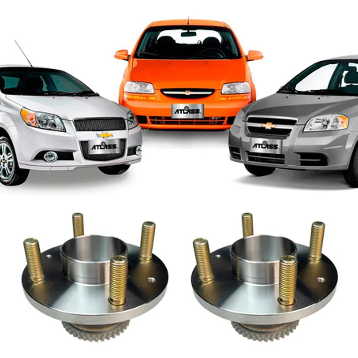 Maza Rueda Trasera Chevrolet Aveo 1.4 2004-2016/par C/abs 1